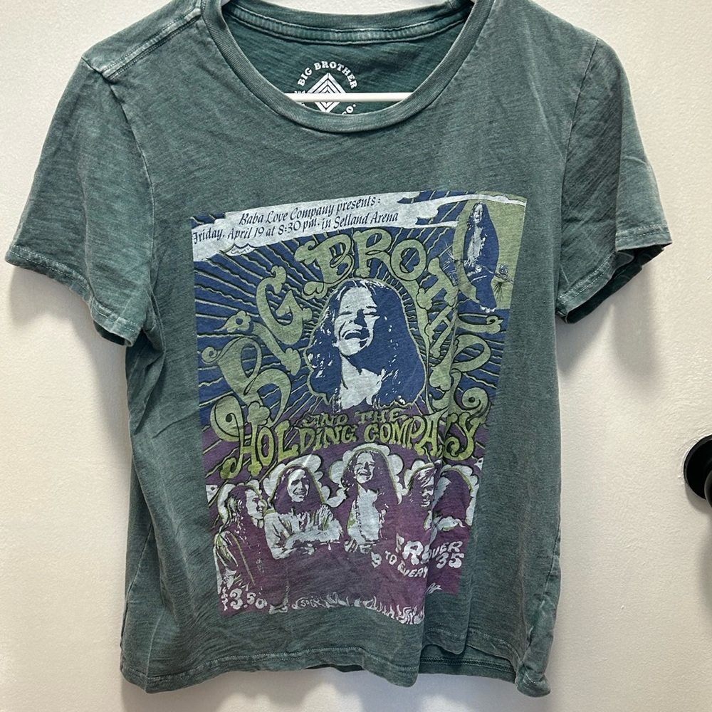 Lucky Brand And Big Brother And The Holding Company Screen Print Tee Size Medium